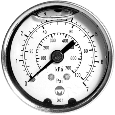 Marsh Bellofram Severe Service Gauge, 40 mm and 50 mm Liquid Filled